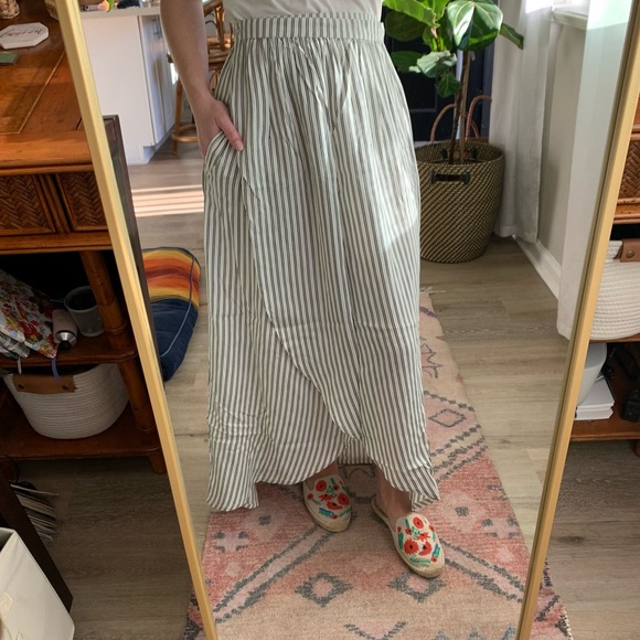 Faithfull The Brand | Striped Wrap Skirt - Picture 5 of 11